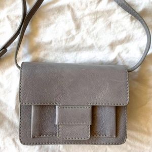 Steven Alan Box Meryl Baguette in Grey Leather